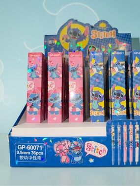 Stitch Character blind box Gel Pens  - Pink & Blue - 36pcs